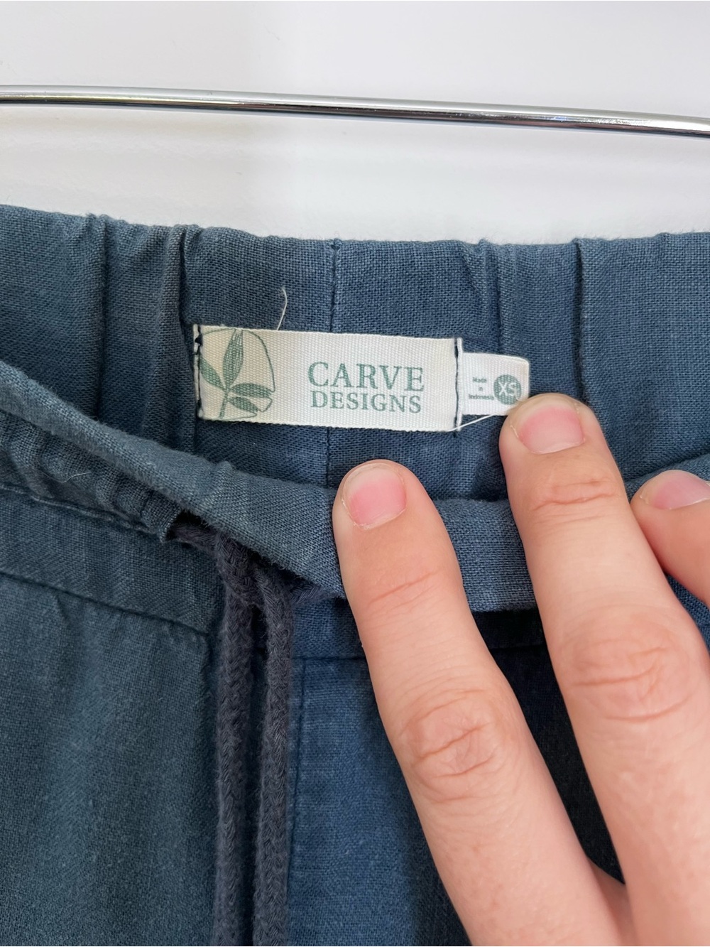 Carve Designs Women’s Slate Blue Linen-Blend Pants